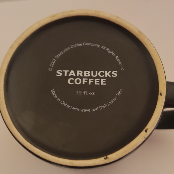 Starbucks 2007 Café Chalkboard Espresso Mocha Coffee Mug - Picture 4 of 4